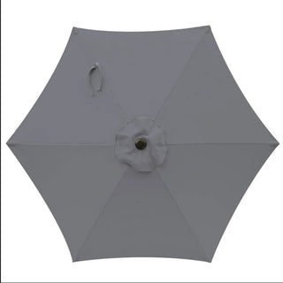 7.5 Ft Black Market Umbrella with Crank Lift & Tilt. UV-Resistant Canopy for Pool, Backyard & Patio Without base