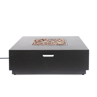 Mondawe 40-Inch Square Propane Fire Pit Table, Outdoor Gas Fire Pit for Patio & Backyard