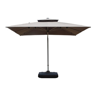 Aluminum Cantilever Patio Umbrella with Tilt Function – Outdoor Offset Market Umbrella for Backyard, Deck & Pool (Base Not Included)