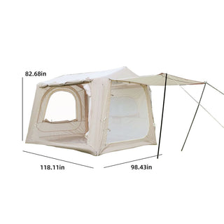 Inflatable SUV Camping Tent, Easy Setup 4-Season Waterproof Oxford Air Glamping Tent for 4-8 Persons