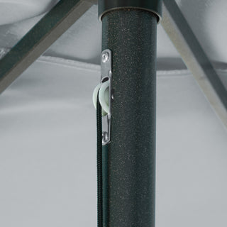 10 ft. Aluminum Rectanglar Market Patio Umbrella in Navy Blue/Red/Tan/Lake Blue/Gray