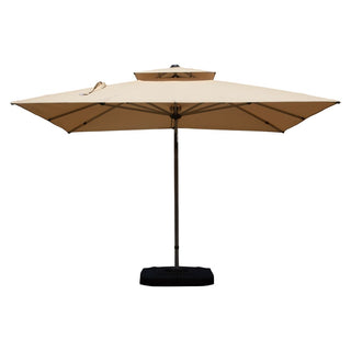 Aluminum Cantilever Patio Umbrella with Tilt Function – Outdoor Offset Market Umbrella for Backyard, Deck & Pool (Base Not Included)