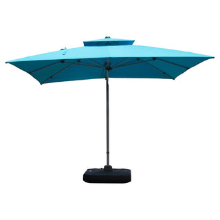Aluminum Cantilever Patio Umbrella with Tilt Function – Outdoor Offset Market Umbrella for Backyard, Deck & Pool (Base Not Included)