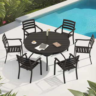 Set of 2 Iron Patio Chairs – Outdoor Metal Bistro Chairs for Garden, Patio & Poolside