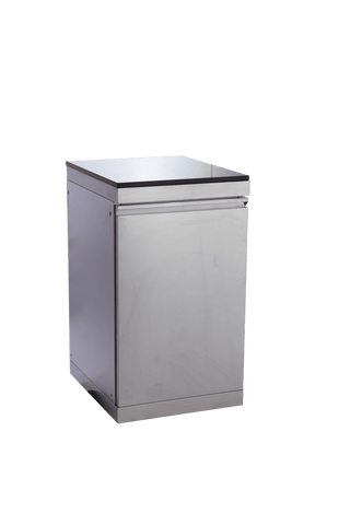 43" Outdoor Kitchen Island with 6-Burner 85,000 BTU Grill, Fridge, Rotisserie & Granite Countertops