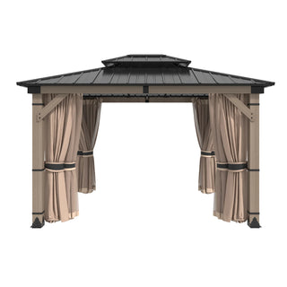 Cedarfort 10x12 FT Outdoor Cedar Wood Frame Patio Gazebo