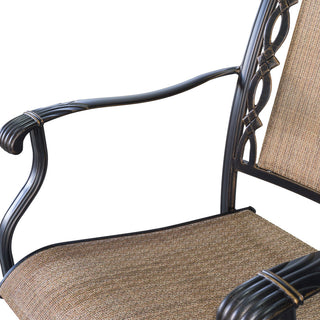 Outdoor Cast Aluminum Swivel Dining Chairs Set (2/4/6 PCS) with Cushions – 360° Rotation, Rust-Resistant Patio Seating