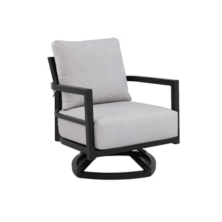 Modern Outdoor Swivel Lounge Chair – Fully Welded Aluminum Frame with 360° Rotation & Sunbrella® Cushion