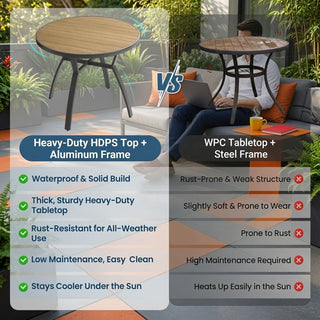 5-Piece Gray Patio Dining Set with Aluminum Table & Textilene Chairs, 4-Seat All-Weather Outdoor Furniture