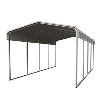11ft x 20ft Metal Carport – Reinforced Steel Roof Outdoor Parking Shelter