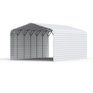 20x30 Ft Metal Garage Carport – Heavy Duty Steel Structure with 13ft High Roof