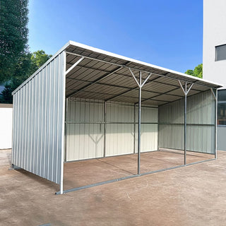 25ft x 12ft Heavy Duty Metal Farm Shed – Steel Driveway & Equipment Storage Shelter