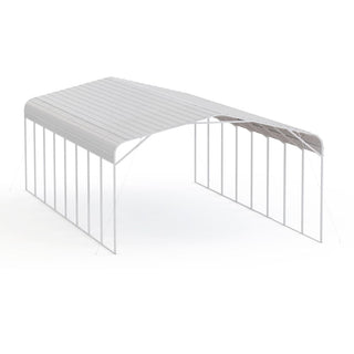 40ft x 20 Ft Heavy Duty Metal Carport Garage – Weatherproof Steel Vehicle Shelter