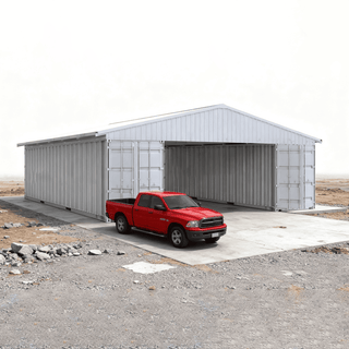 40ft x 36ft Heavy Duty Container Roof Kit – Steel Shelter (No Containers Included)