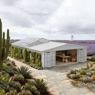 40ft x 36ft Heavy Duty Container Roof Kit – Steel Shelter (No Containers Included)
