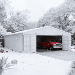 40ft x 36ft Heavy Duty Container Roof Kit – Steel Shelter (No Containers Included)