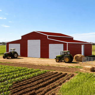 42FT x 30FT Heavy-Duty Metal Garage Shed with Weather-Resistant Steel Frame for Home, Farm & Commercial Storage – Forklift or Crane Required for Unloading