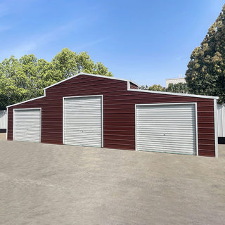 42FT x 30FT Heavy-Duty Metal Garage Shed with Weather-Resistant Steel Frame for Home, Farm & Commercial Storage – Forklift or Crane Required for Unloading