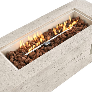 41.9-Inch Propane Fire Pit Table – 40,000 BTU Outdoor Patio Heater with Cover & Lava Rocks