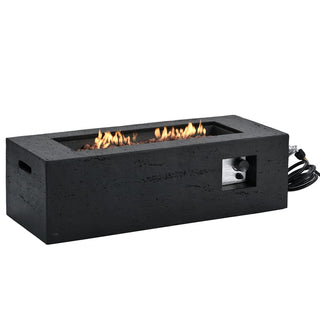 41.9-Inch Propane Fire Pit Table – 40,000 BTU Outdoor Patio Heater with Cover & Lava Rocks