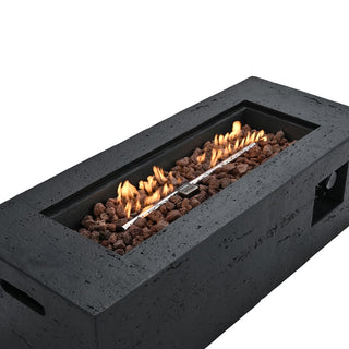41.9-Inch Propane Fire Pit Table – 40,000 BTU Outdoor Patio Heater with Cover & Lava Rocks