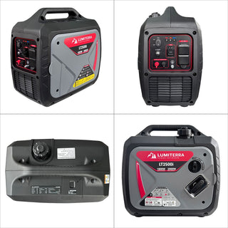 Portable Inverter Generator, 79.7cc 4-Stroke Gas-Powered Generator with Pure Sine Wave Output, ECO Mode, USB Ports & Parallel Capability