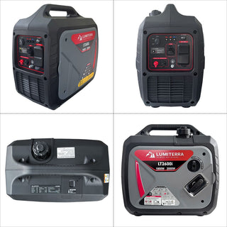Portable Inverter Generator, 79.7cc 4-Stroke Gas Generator with Pure Sine Wave Output, ECO Mode, CO Alert Indicator, USB Ports & Parallel Capability