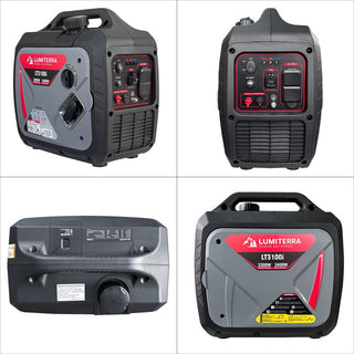 Portable Inverter Generator, 79.7cc 4-Stroke Gas-Powered Generator with Pure Sine Wave Output, ECO Mode, USB Ports & Parallel Capability