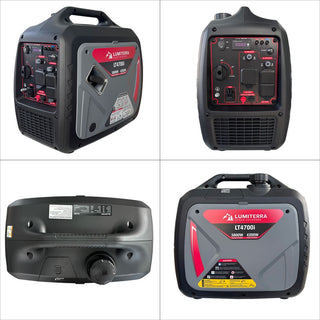 Portable Inverter Generator, 79.7cc 4-Stroke Gas-Powered Generator with Pure Sine Wave Output, ECO Mode, USB Ports & Parallel Capability