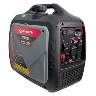 Portable Inverter Generator, 79.7cc 4-Stroke Gas Generator with Pure Sine Wave Output, ECO Mode, CO Alert Indicator, USB Ports & Parallel Capability