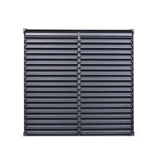 9.75x9.75FT Black Aluminum Outdoor Pergola with Adjustable Louvered Roof, Modern Patio Shade Structure for Garden, Deck & Backyard