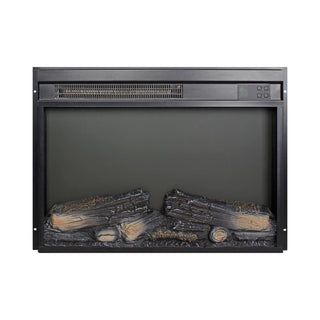 23"/26" Electric Fireplace Insert – Ultra-Thin Heater with Realistic Log & Flame, Remote Control, Timer & Overheat Protection