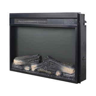 23"/26" Electric Fireplace Insert – Ultra-Thin Heater with Realistic Log & Flame, Remote Control, Timer & Overheat Protection