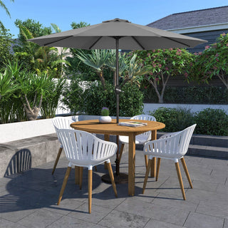 9-ft UV Protective Polyester Crank Market Patio Umbrella (without Umbrella Base)