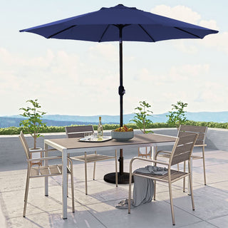 9-ft UV Protective Polyester Crank Market Patio Umbrella (without Umbrella Base)