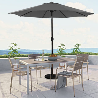 9-ft UV Protective Polyester Crank Market Patio Umbrella (without Umbrella Base)