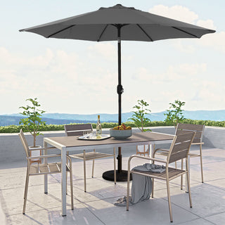 9-ft UV Protective Polyester Crank Market Patio Umbrella (without Umbrella Base)