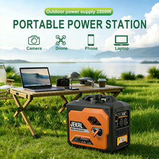 Mondawe 2800/3800/5500-Watt Gasoline Inverter Generator with Stable Power, Low-Oil Shutoff & Overload Protection for RV, Camping & Emergency