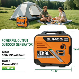 Mondawe 2800/3800/5500-Watt Gasoline Inverter Generator with Stable Power, Low-Oil Shutoff & Overload Protection for RV, Camping & Emergency