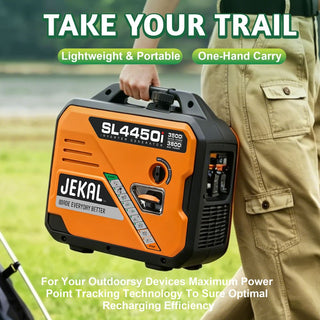 Mondawe 2800/3800/5500-Watt Gasoline Inverter Generator with Stable Power, Low-Oil Shutoff & Overload Protection for RV, Camping & Emergency