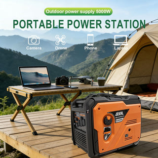 Mondawe 2800/3800/5500-Watt Gasoline Inverter Generator with Stable Power, Low-Oil Shutoff & Overload Protection for RV, Camping & Emergency