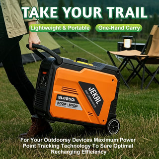 Mondawe 2800/3800/5500-Watt Gasoline Inverter Generator with Stable Power, Low-Oil Shutoff & Overload Protection for RV, Camping & Emergency