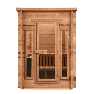 4-Person Outdoor Sauna with Gravity Venting – Scandinavian Steam Sauna Kit