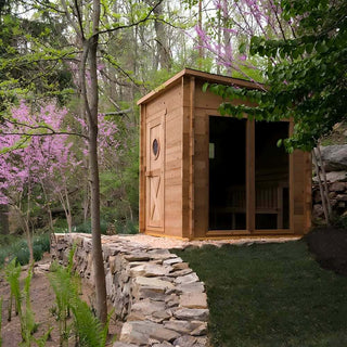 Garden Outdoor Sauna - 8 Person W/ Harvia Spirit 8kW Wi-Fi Heater