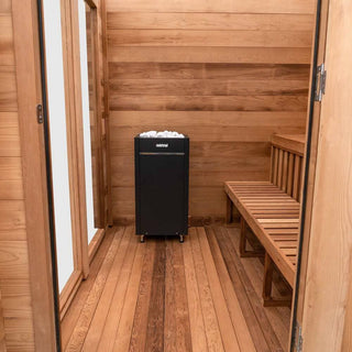Garden Outdoor Sauna - 8 Person W/ Harvia Spirit 8kW Wi-Fi Heater