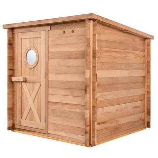 Garden Outdoor Sauna - 8 Person W/ Harvia Spirit 8kW Wi-Fi Heater