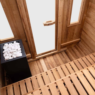 Summit Outdoor Sauna - 6 Person W/ Harvia Spirit 8kW Wi-Fi Heater