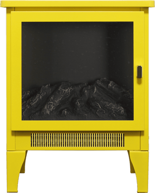 18-Inch Freestanding Electric Fireplace Stove Heater with 3D Flame Effect