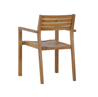 5-Piece Acacia Wood Outdoor Dining Set, Round Slatted Table & 4 Patio Chairs for Garden Pool Lawn Indoor