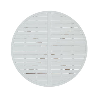 5-Piece Acacia Wood Outdoor Dining Set, Round Slatted Table & 4 Patio Chairs for Garden Pool Lawn Indoor